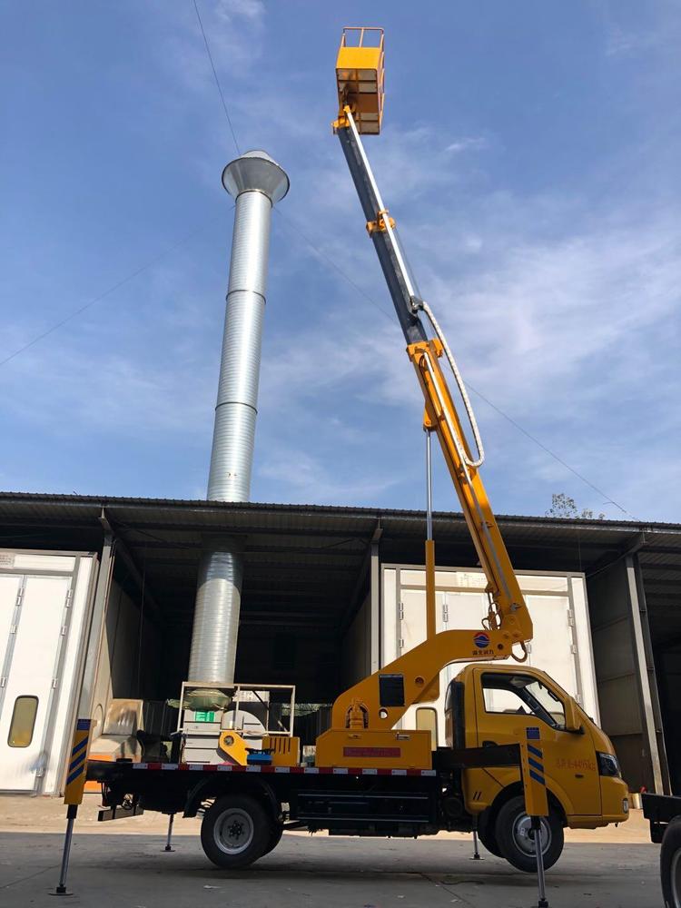 國六東風途逸20米藍牌單排伸縮臂高空作業(yè)車